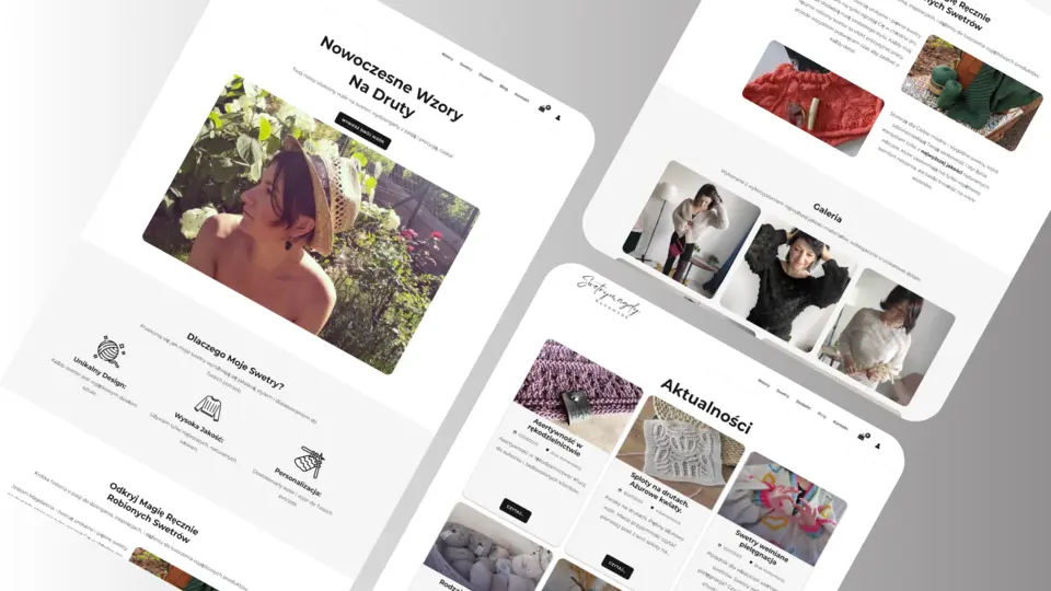 Portfolio przykład – sklep internetowy SwetryMagdy Nowa Ruda